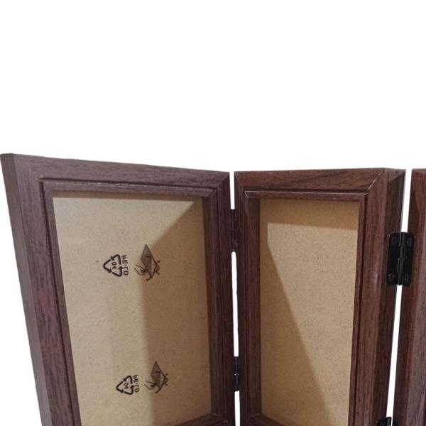 リビングルーム、ダイニングルーム、玄関用、3つ折りのモダンなヒンジ付きフォトフレーム