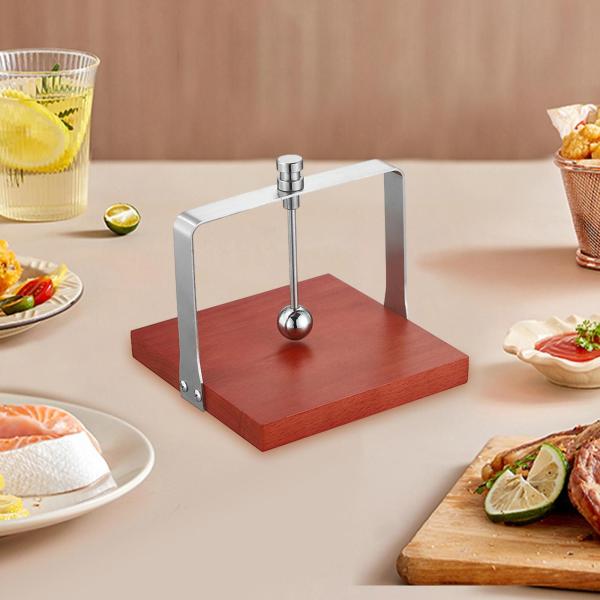 木製ナプキンホルダー 滑らかで実用的なティッシュオーガナイザー ホテル キッチン バー用 15cmx15cmx14.5cm シルバー