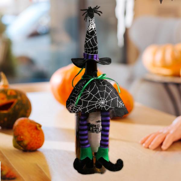魔女の帽子 ハロウィン ワインボトルカバー ハロウィン デコレーション レストラン ホリデー ブラック