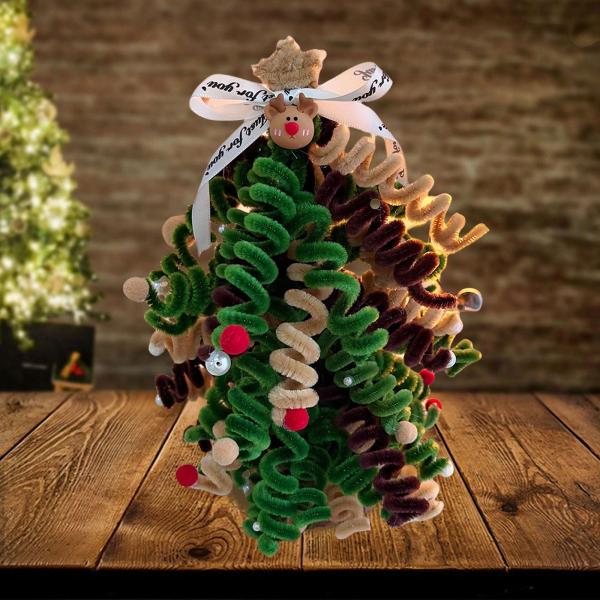 DIY クリスマスツリー 手作りキット クリスマスプレゼント ショーケース 寝室 卓上 スパイラルツリー