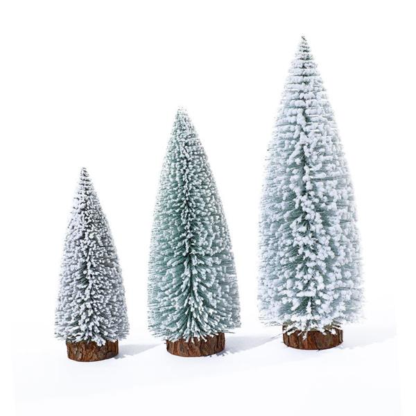 デスクトップ人工クリスマスツリー 卓上クリスマスツリー ファームハウスクリスマス用 10x26 cm