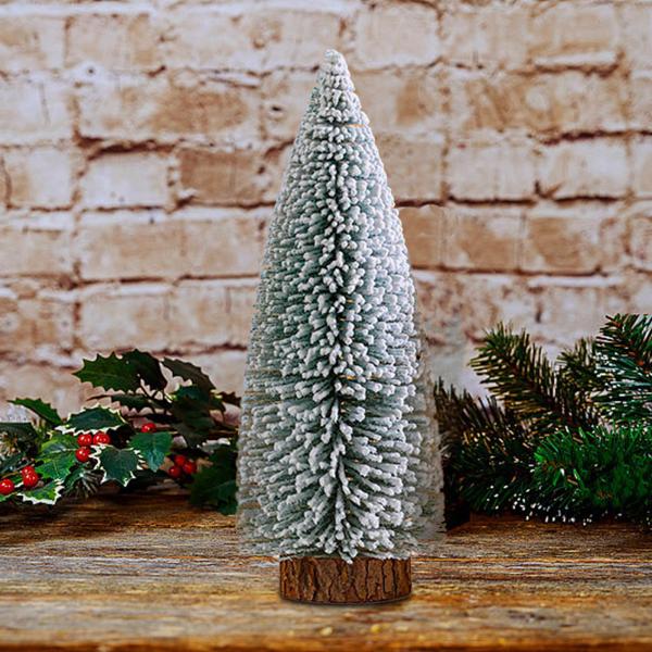 デスクトップ人工クリスマスツリー 卓上クリスマスツリー ファームハウスクリスマス用 10x26 cm