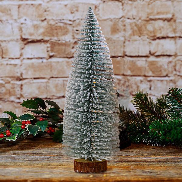 デスクトップ人工クリスマスツリー 卓上クリスマスツリー ファームハウスクリスマス用 11x32 cm