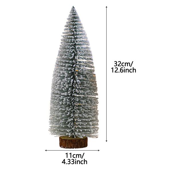 デスクトップ人工クリスマスツリー 卓上クリスマスツリー ファームハウスクリスマス用 11x32 cm