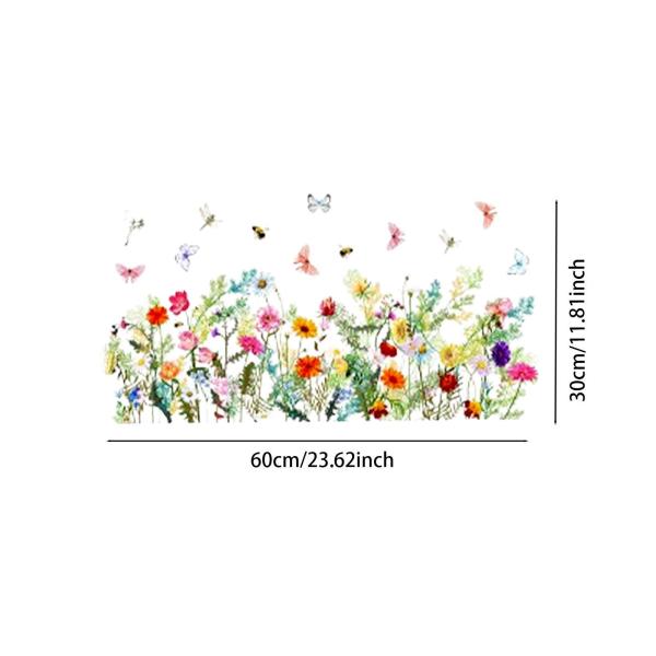 蝶の花のウォールステッカー、ウォールアート装飾、PVC、壁紙