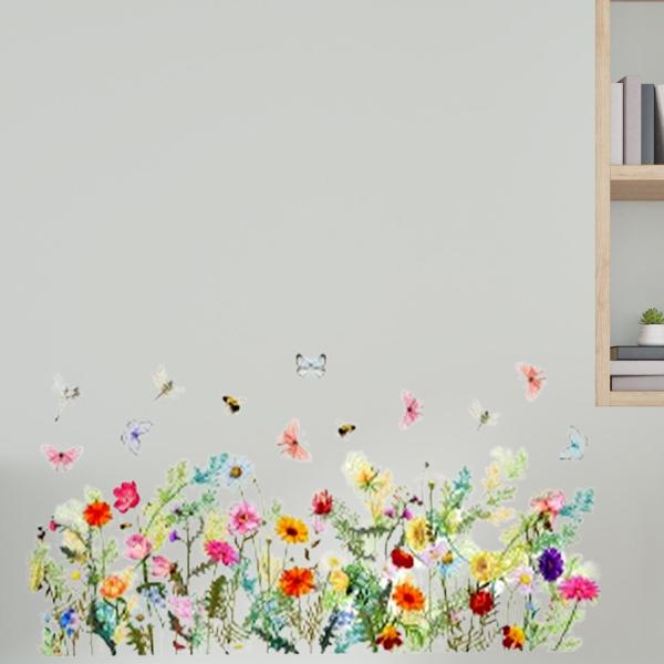 蝶の花のウォールステッカー、ウォールアート装飾、PVC、壁紙