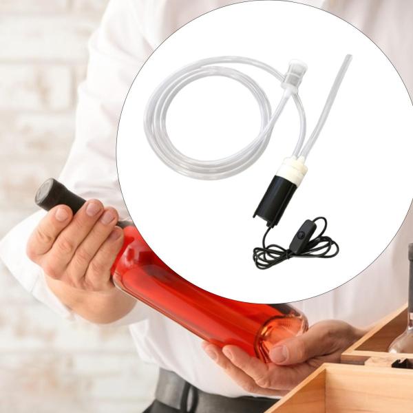 ミニ電動ワインポンプ ワインサイフォンチューブ ワイン作り用品 強力で使いやすい醸造用サイフォンポンプ