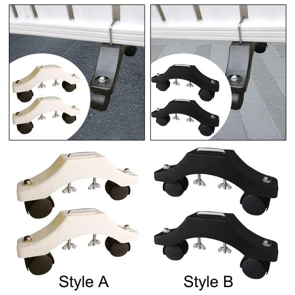 2ピース 赤外線ヒータースタンド 車輪付き アパート用 汎用アクセサリー ホワイト
