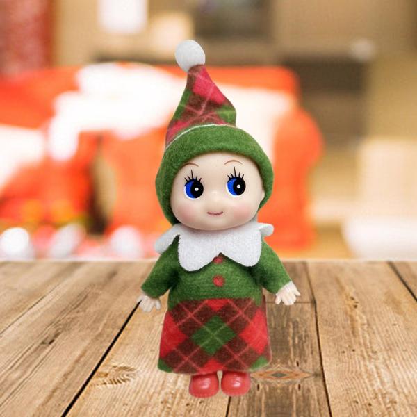 エルフ クリスマス ドール ノベルティ クリスマス エルフ デコレーション 屋内窓パーティー スタイル C