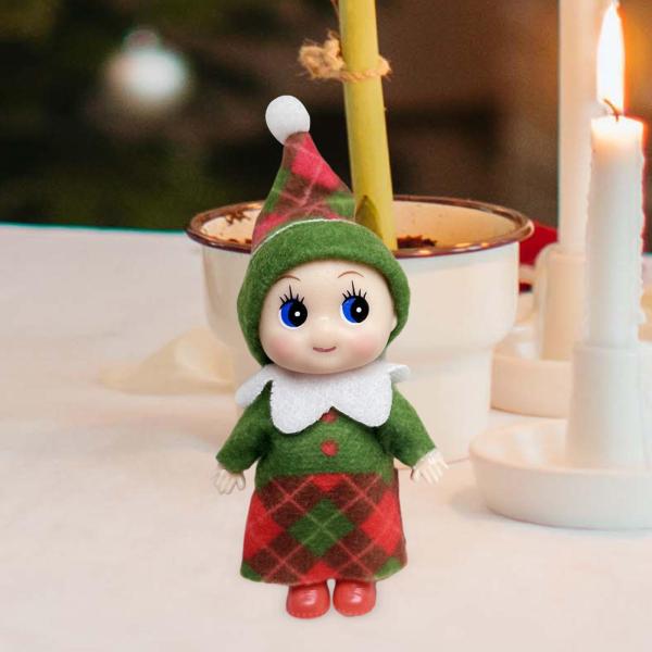 エルフ クリスマス ドール ノベルティ クリスマス エルフ デコレーション 屋内窓パーティー スタイル C