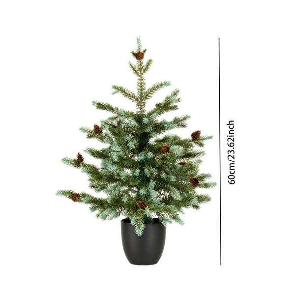 ミニクリスマスツリー パーティー小道具 デスクデコレーション バルコニー 本棚 マントルピース 60cm
