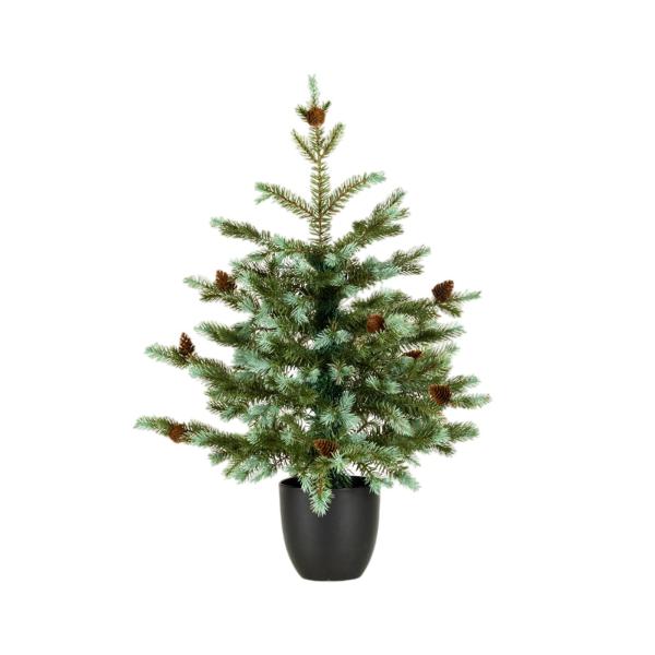 ミニクリスマスツリー パーティー小道具 デスクデコレーション バルコニー 本棚 マントルピース 60cm