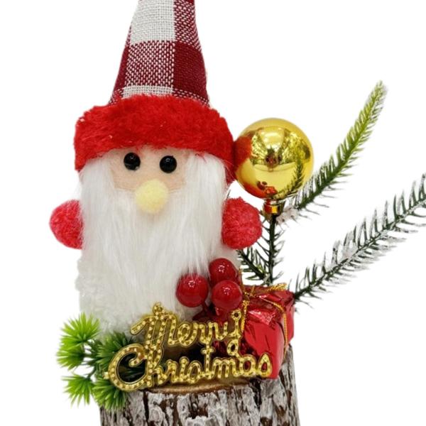 ミニ人工クリスマスツリー人形像装飾品家庭用屋内キッチンスタイルD