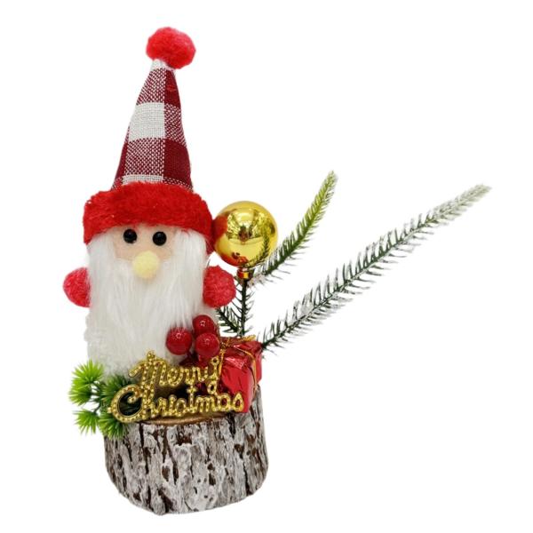 ミニ人工クリスマスツリー人形像装飾品家庭用屋内キッチンスタイルD