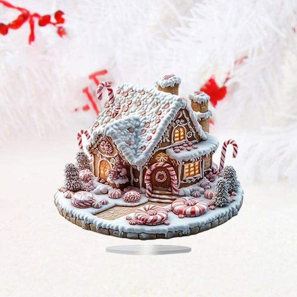 クリスマスハウスオーナメントコレクション デスク用クリスマスデコレーション ファームハウススタディ