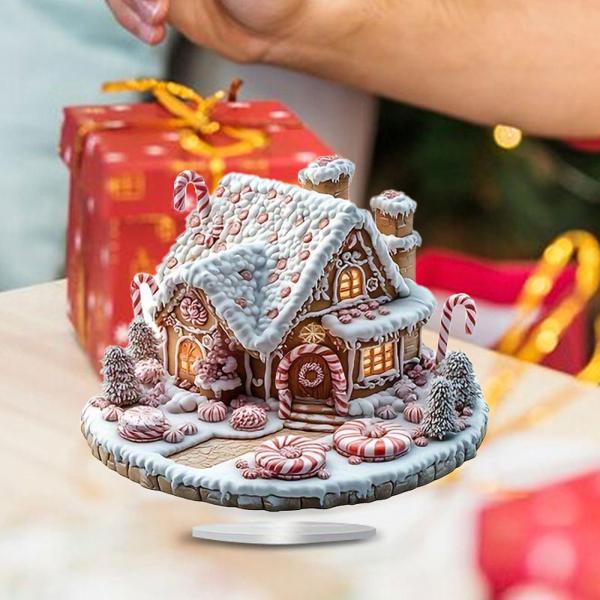 クリスマスハウスオーナメントコレクション デスク用クリスマスデコレーション ファームハウススタディ