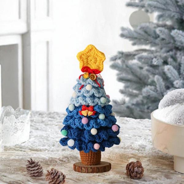 人工クリスマスツリーギフトクラフト 祭りの装飾用 冬 ブルー