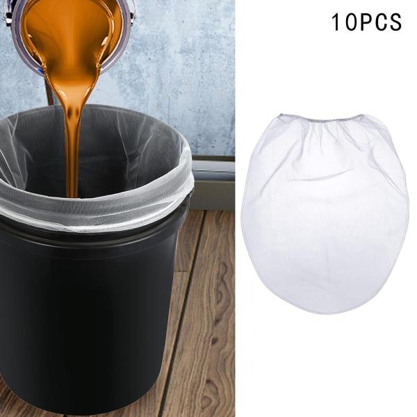 ペイントストレーナーバッグ 漏れ防止エッジ 使いやすい実用的な濾過バッグ ホワイト 1ガロン 10個
