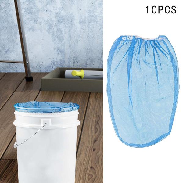 ペイントストレーナーバッグ 漏れ防止エッジ 使いやすい実用的な濾過バッグ ブルー 5ガロン 10個