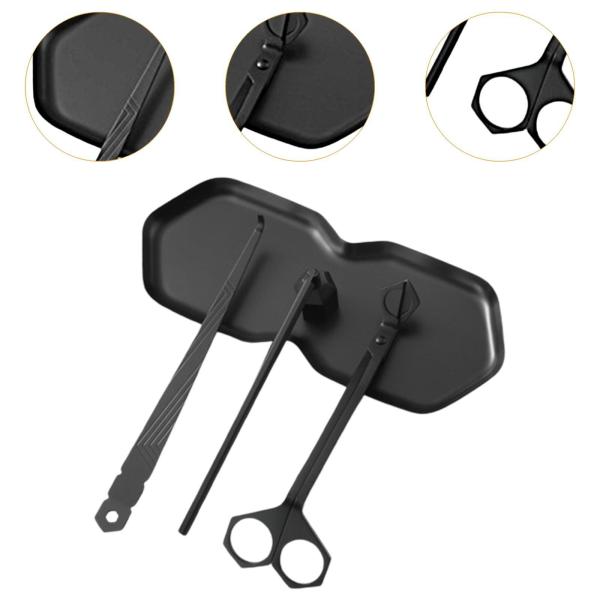  キャンドル ツール キット デコレーション ポータブル 再利用可能 キャンドル ウィック ディッパー ツール ブラック