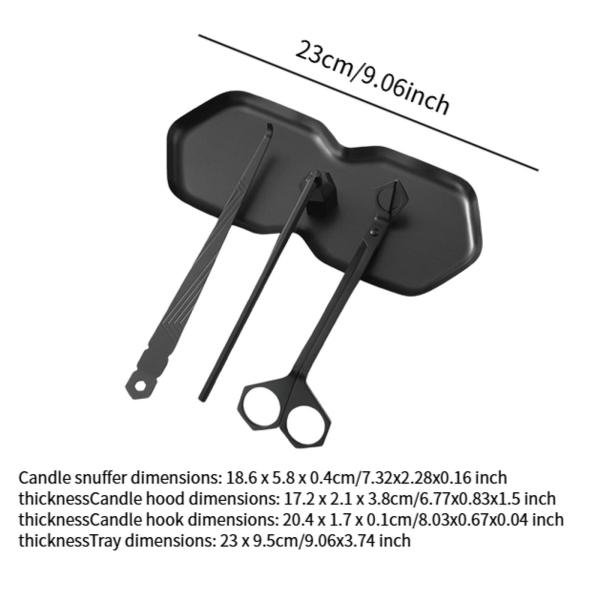  キャンドル ツール キット デコレーション ポータブル 再利用可能 キャンドル ウィック ディッパー ツール ブラック