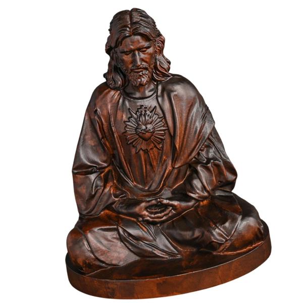 木製置物イエス像装飾宗教コレクション彫刻飾り本棚新築祝い屋内デスク
