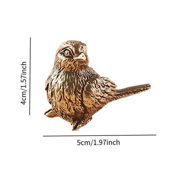 真鍮の雀の飾り小さな雀の像コレクション誕生日プレゼント手作りティーペット寮の本棚カフェホテルオフィス用