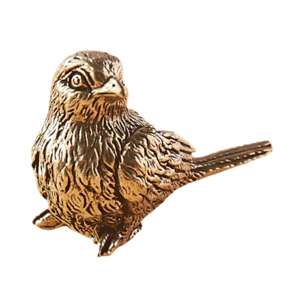 真鍮の雀の飾り小さな雀の像コレクション誕生日プレゼント手作りティーペット寮の本棚カフェホテルオフィス用