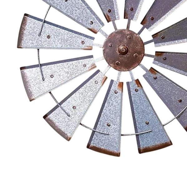 風車壁の彫刻リビングルームオフィスのための鉄のアート屋内屋外丸い葉の葉