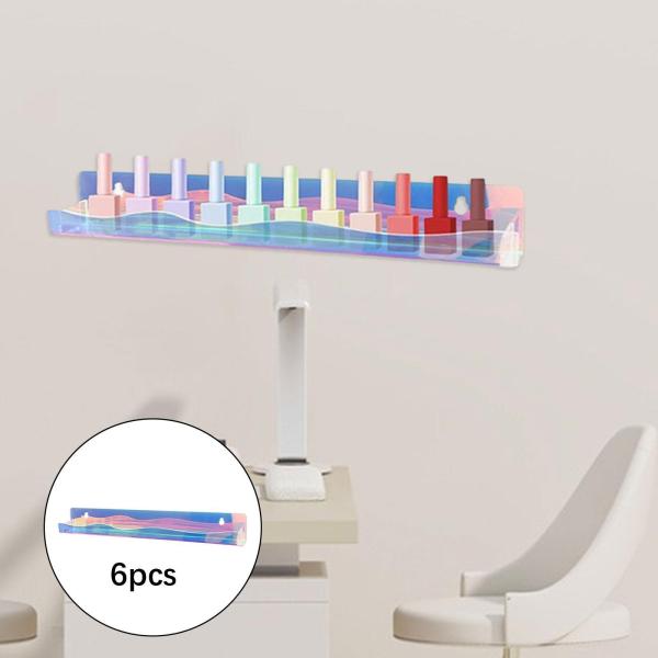 マニキュアオーガナイザーマニキュアシェルフディスプレイエッセンシャルオイルオーガナイザー6ピース