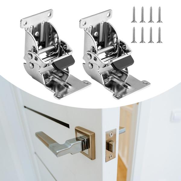家具脚ヒンジ 折りたたみ式 簡単に取り付けられるアクセサリー 頑丈なブラケット シルバー 2個