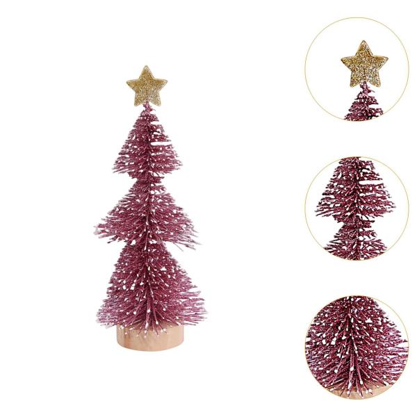 デスクトップミニチュアクリスマスツリークリスマスデコレーションパーティーホリデークリスマスレッド