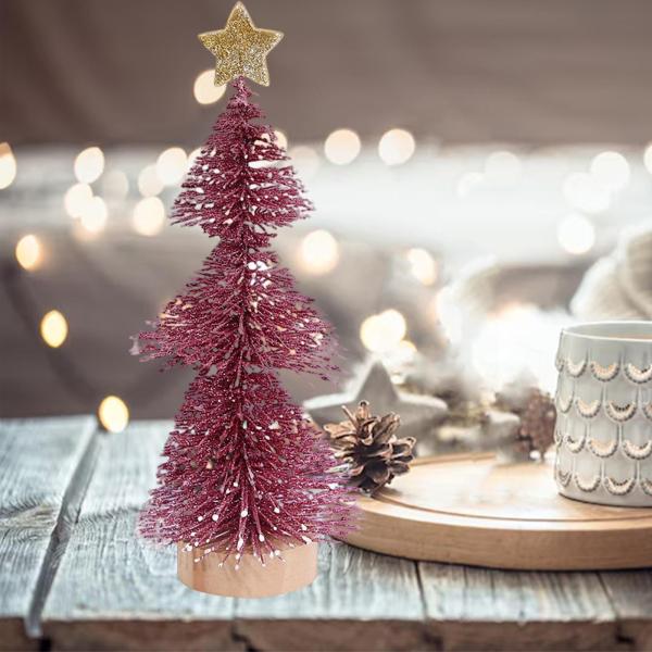 デスクトップミニチュアクリスマスツリークリスマスデコレーションパーティーホリデークリスマスレッド