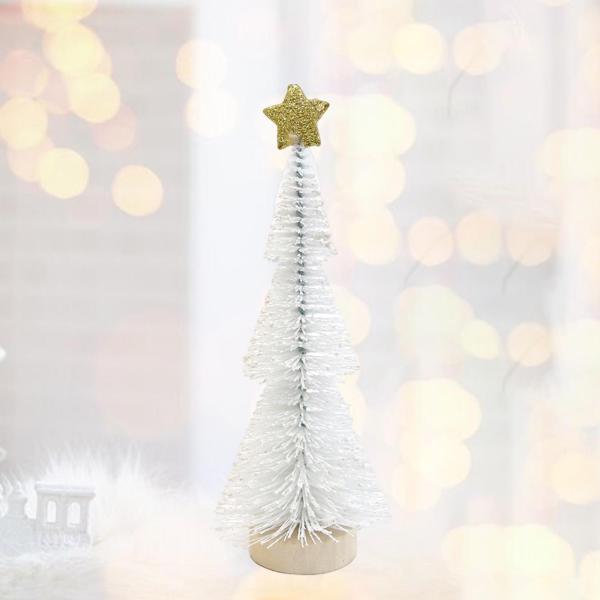デスクトップミニチュアクリスマスツリークリスマスデコレーションパーティーホリデークリスマスホワイト