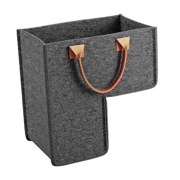 ハンドル付き階段バスケット 折りたたみ式家庭用収納オーガナイザー 階段バスケット パソコン用 家庭品 衣類 洗濯物