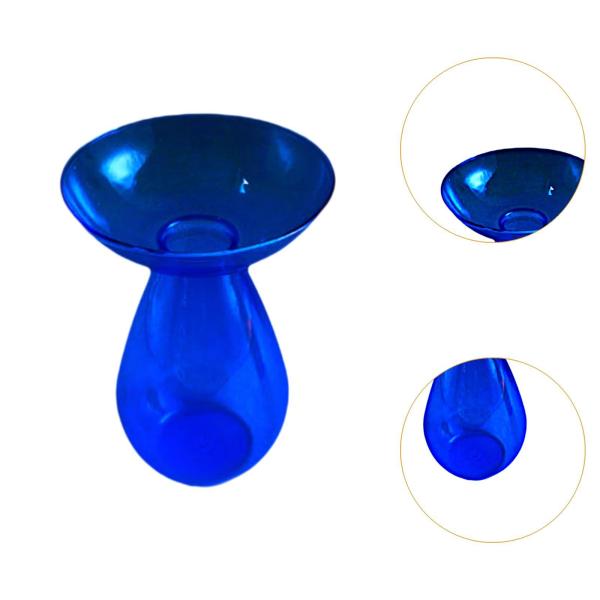 水耕栽培用花瓶 寝室 バルコニー 本棚用 シンプルな装飾花瓶 ダークブルー