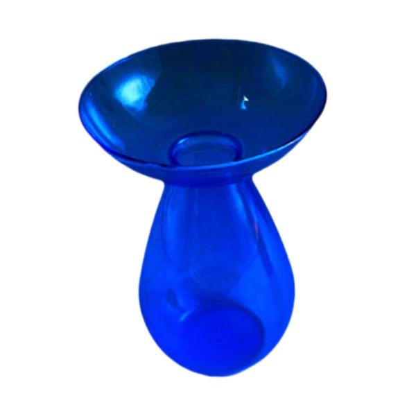 水耕栽培用花瓶 寝室 バルコニー 本棚用 シンプルな装飾花瓶 ダークブルー