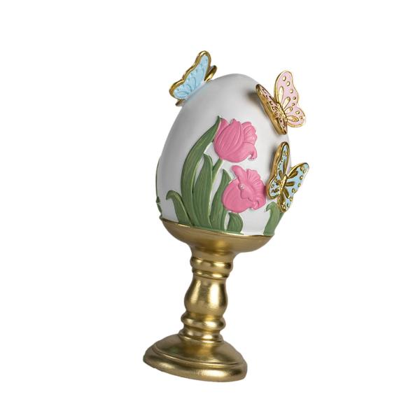 イースターエッグデコレーション テーブルセンターピース ペイントされたお祭りシーン装飾 樹脂工芸品 オフィスイベント 暖炉 キッチンキャビネット用