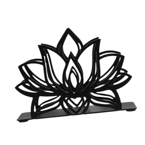 ロータスナプキンホルダー、オーガナイザーヴィンテージメタル素朴なデスク装飾フラワーナプキンスタンドファームハウスレストランキッチンホーム用