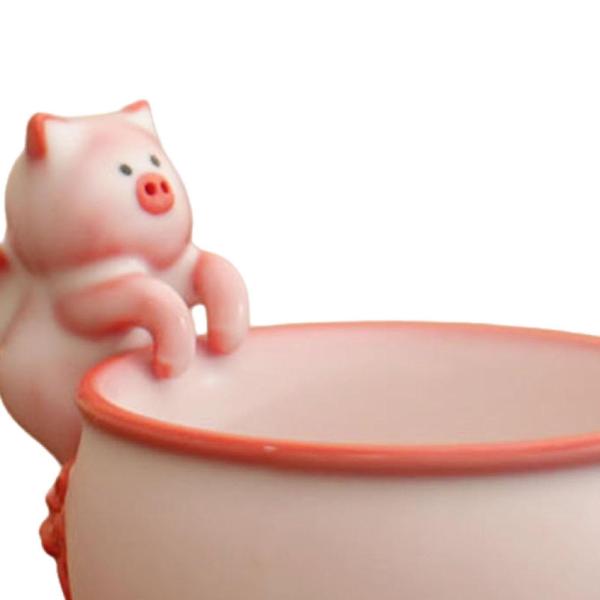 花柄ティーカップ ポータブル ユニーク セラミックティーカップ 家庭用 家族用 屋外 屋内用 9.5x5.4cm