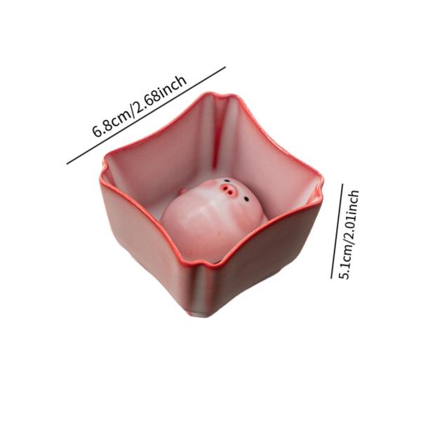 セラミックティーカップとティーペット、カンフーティーカップ、レストラン、ダイニングルームの装飾用、110 ml