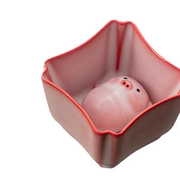 セラミックティーカップとティーペット、カンフーティーカップ、レストラン、ダイニングルームの装飾用、110 ml