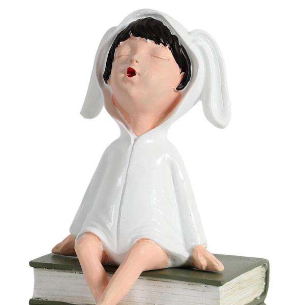 女の子の彫像 手描きのフィギュア 収集価値のある部屋の装飾 かわいい女の子の彫刻 本棚 コーヒーテーブル オフィス ポーチ用装飾品