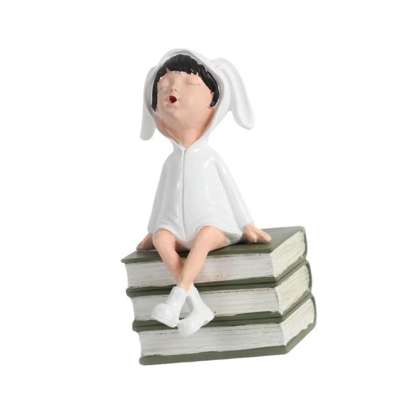 女の子の彫像 手描きのフィギュア 収集価値のある部屋の装飾 かわいい女の子の彫刻 本棚 コーヒーテーブル オフィス ポーチ用装飾品