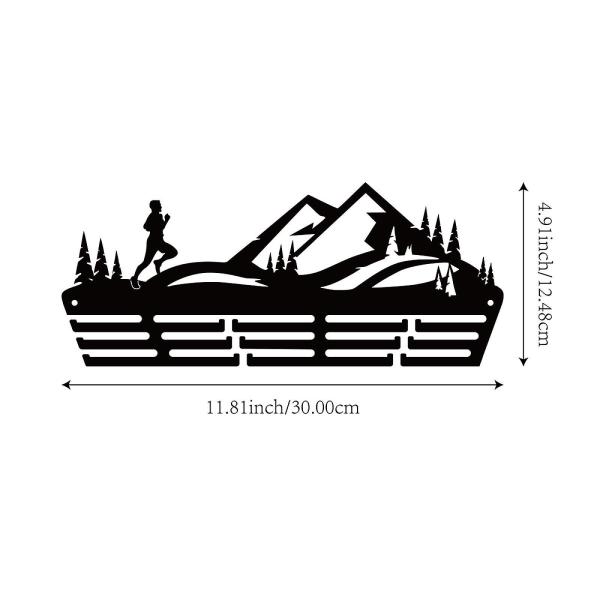 スポーツレース用メダルディスプレイハンガーシェルフ アイアンオーガナイザー メダル収納ラック 