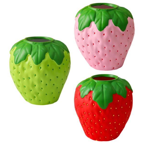 イチゴの花瓶、フルーツの花瓶、テーブルセンターピースの装飾、ホームグリーン