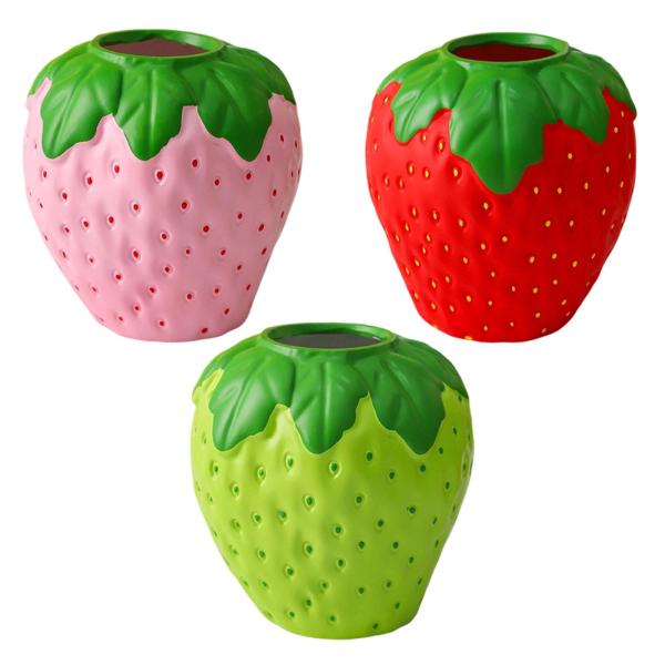 イチゴの花瓶、フルーツの花瓶、テーブルセンターピースの装飾、ホームグリーン
