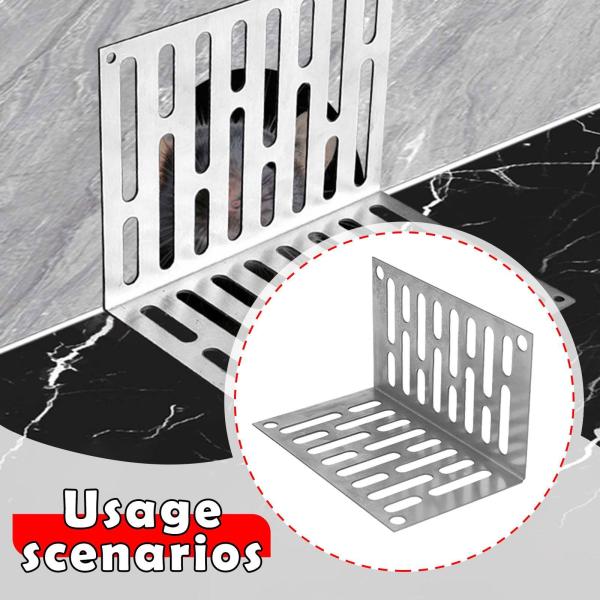 コーナーフロアドレンシンクキッチン排水ストレーナーバルコニーグレートシャワー排水口11cmx6.6cmx6.6cm