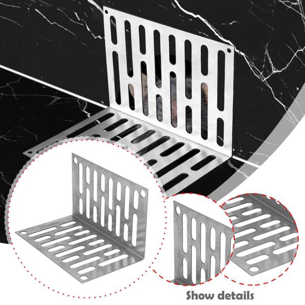 コーナーフロアドレンシンクキッチン排水ストレーナーバルコニーグレートシャワー排水口11cmx6.6cmx6.6cm