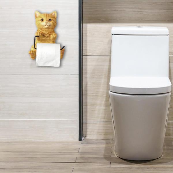 トイレットペーパーロールホルダー 面白いホテルトイレ 壁掛けトイレットペーパーホルダー イエロー